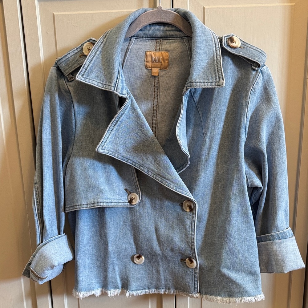 Kut from the Kloth Denim Double-Breasted Women's Jacket